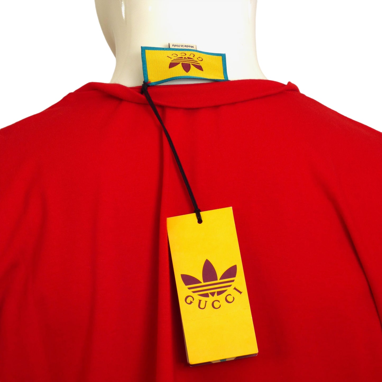 GUCCI x ADIDAS- NWT 2022 Red Logo Print T-Shirt, Multiple Sizes Available