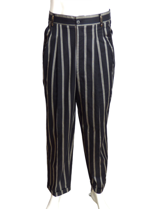 CLAUDE MONTANA-1990s Pinstripe Pants, W-32