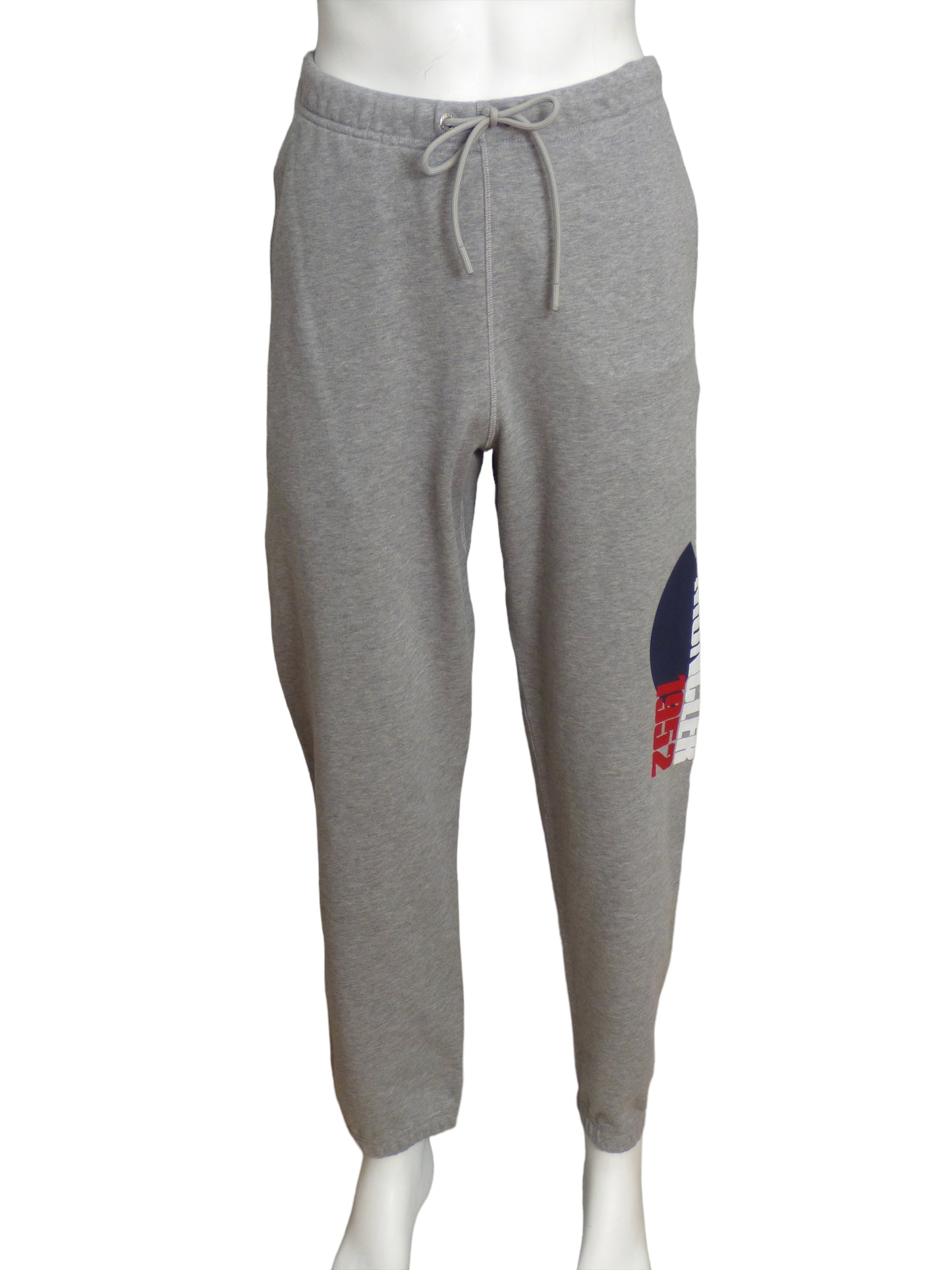 MONCLER- NWT Gray Logo Print Joggers, Size Small