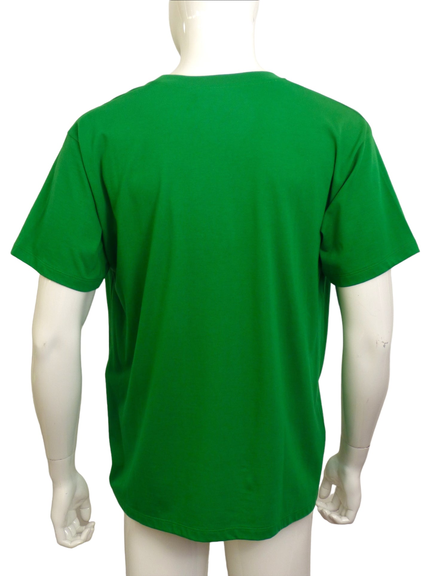 GUCCI x ADIDAS- NWT 2022 Green Logo Print T-Shirt, Size Small