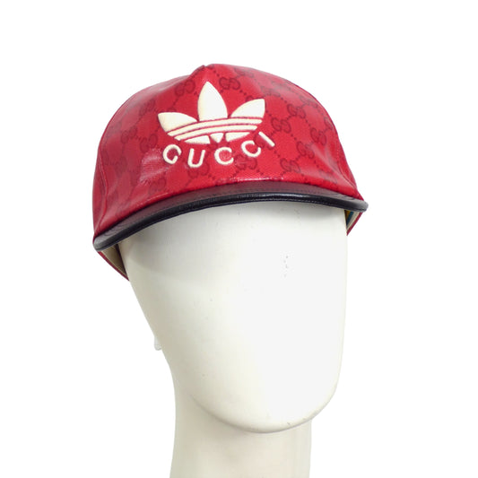 GUCCI x ADIDAS- NWT 2022 Red Logo Ball Cap, Multiple Sizes Available