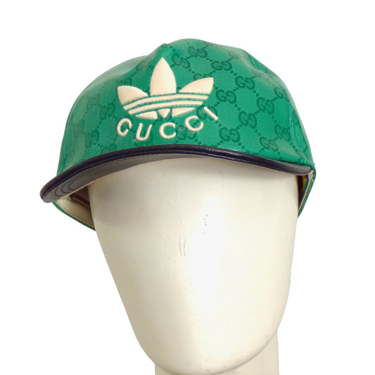 GUCCI x ADIDAS- NWT 2022 Green Logo Ball Cap, Multiple Sizes Available