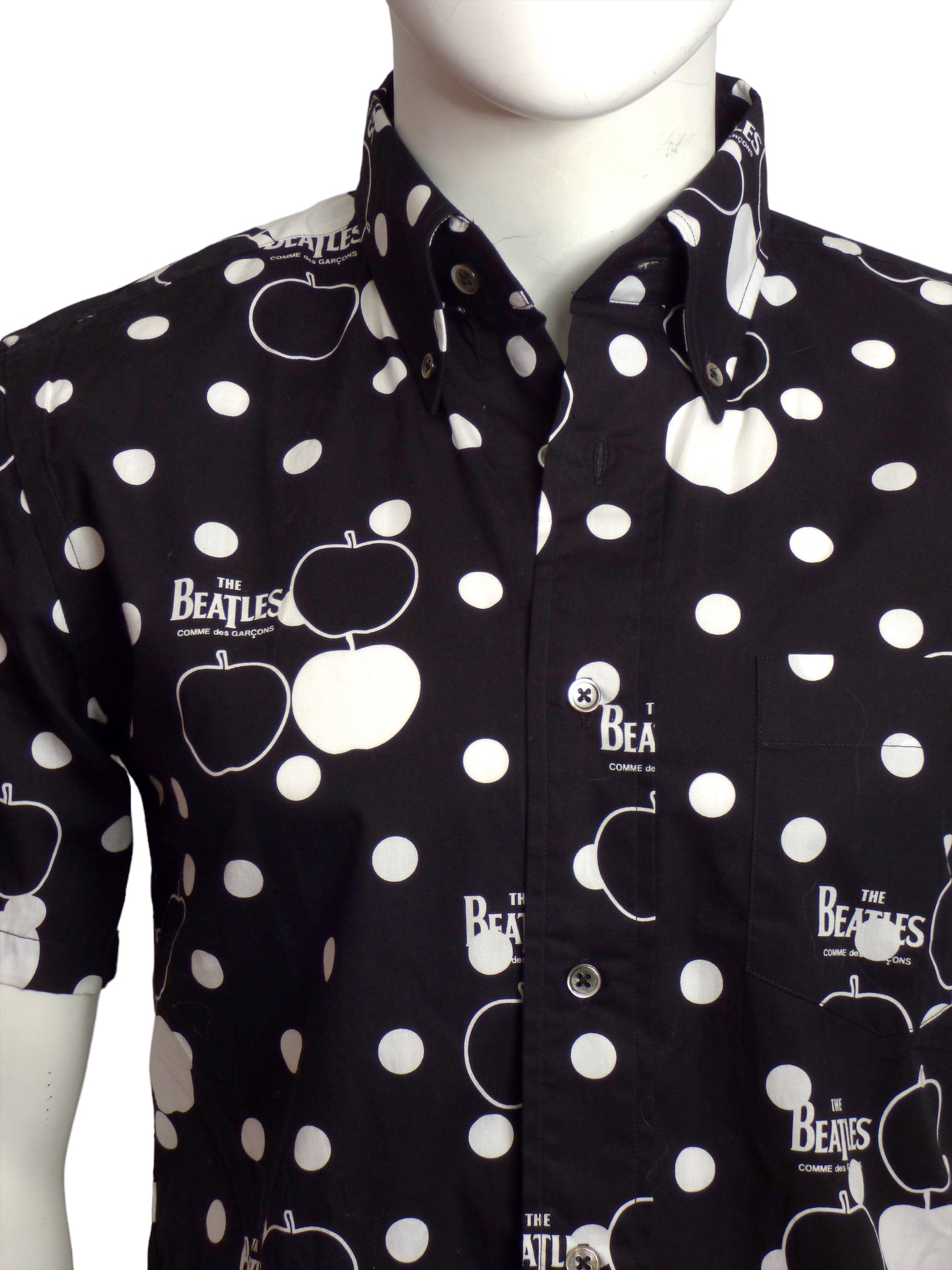 COMME DES GARCONS x THE BEATLES- Cotton Print S/S Shirt, Size Medium