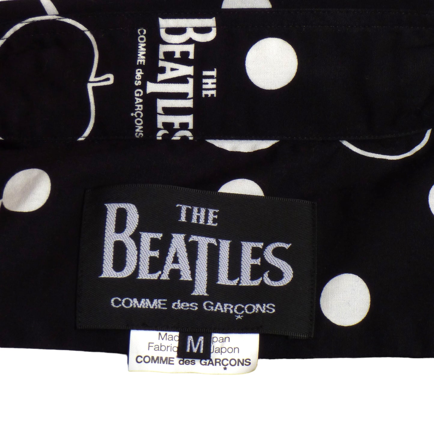 COMME DES GARCONS x THE BEATLES- Cotton Print S/S Shirt, Size Medium