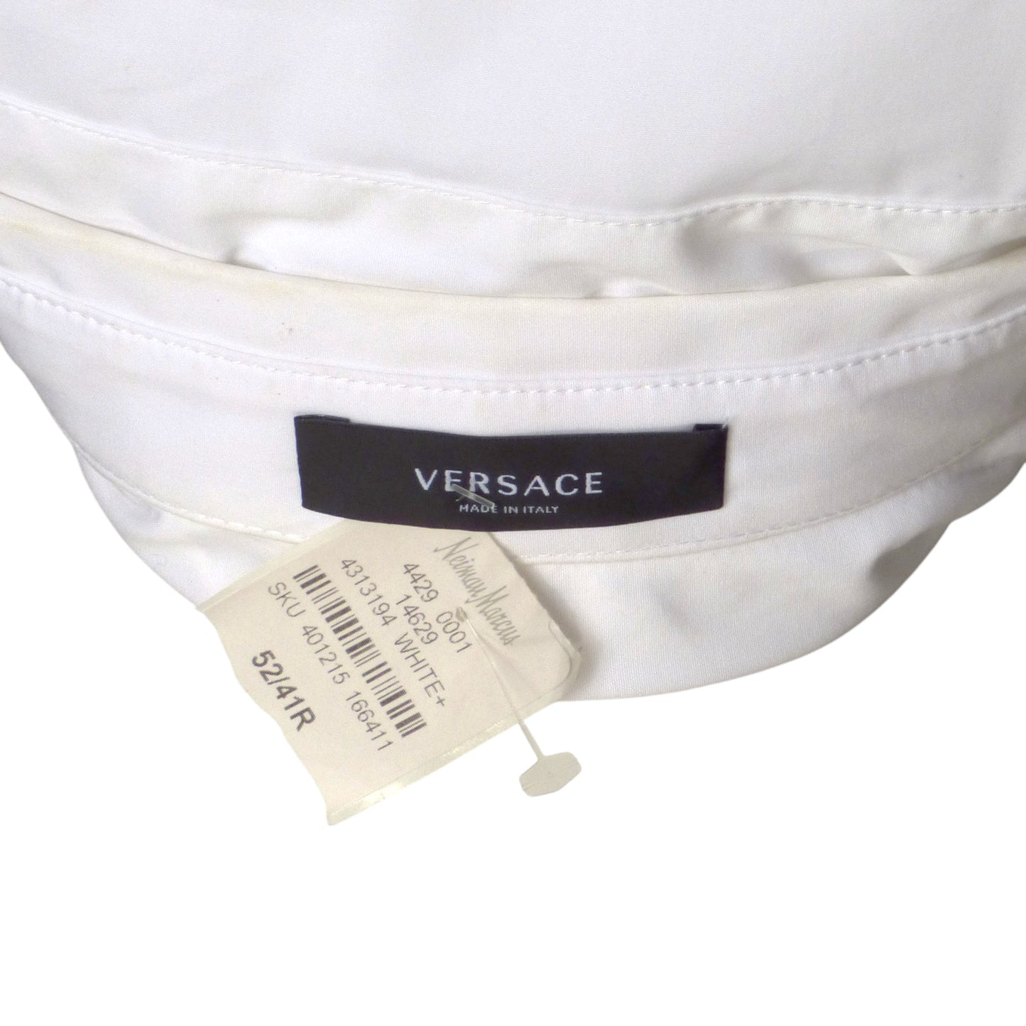 VERSACE- NWT Embroidered Cotton S/S Shirt, Size XL