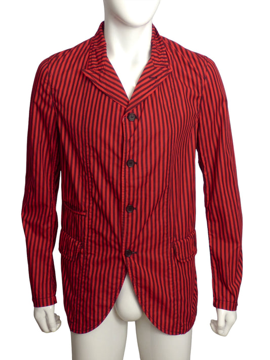 COMME DES GARCONS SHIRT- Cotton Stripe Blazer, Size Medium