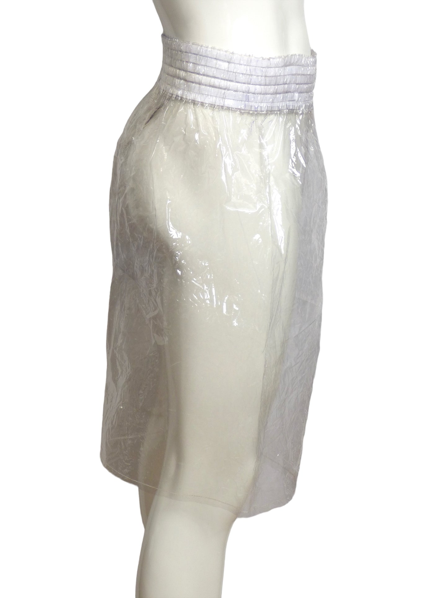 COMME DES GARCONS HOMME PLUS- 2017 Clear Plastic Shorts, Size Medium
