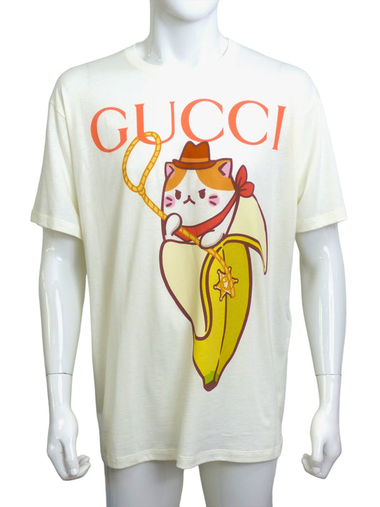 GUCCI x BANANYA- NWT Graphic Print T-Shirt, Size XL