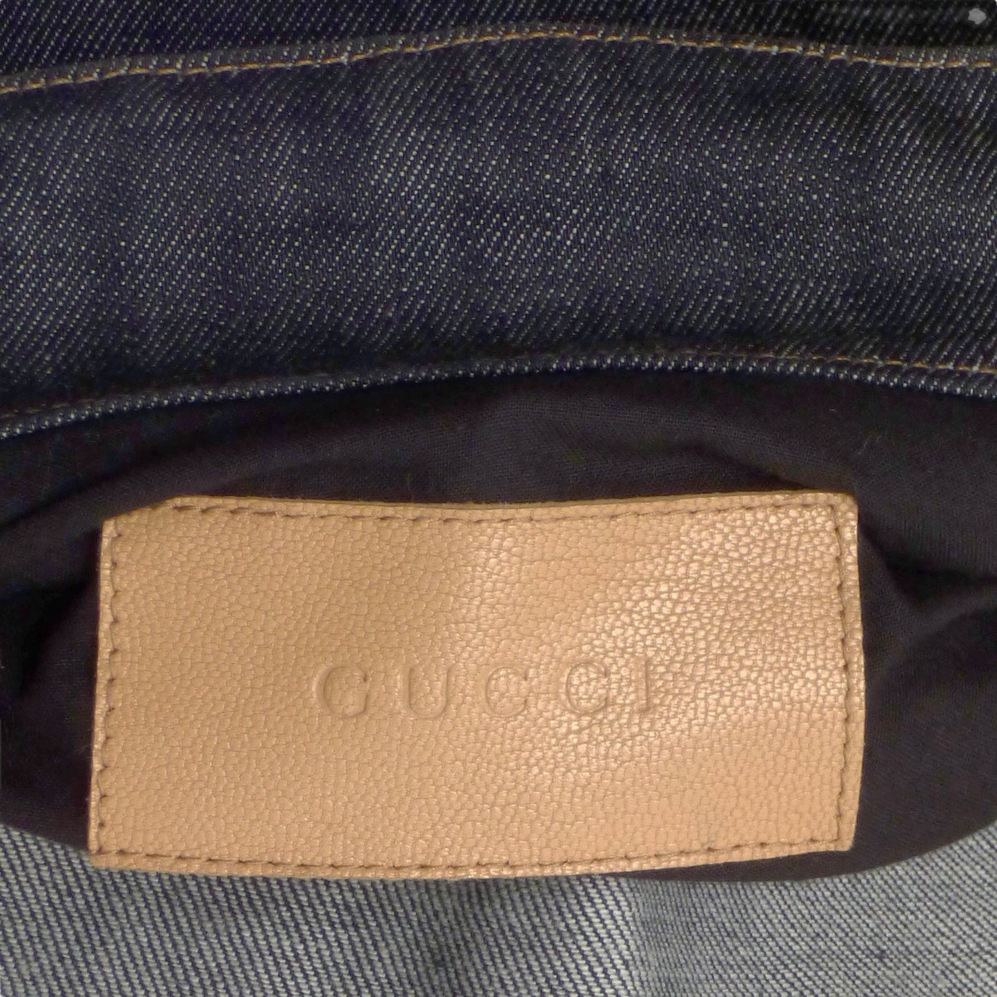 GUCCI- 2002 Denim Side Zip Jacket, Size Medium