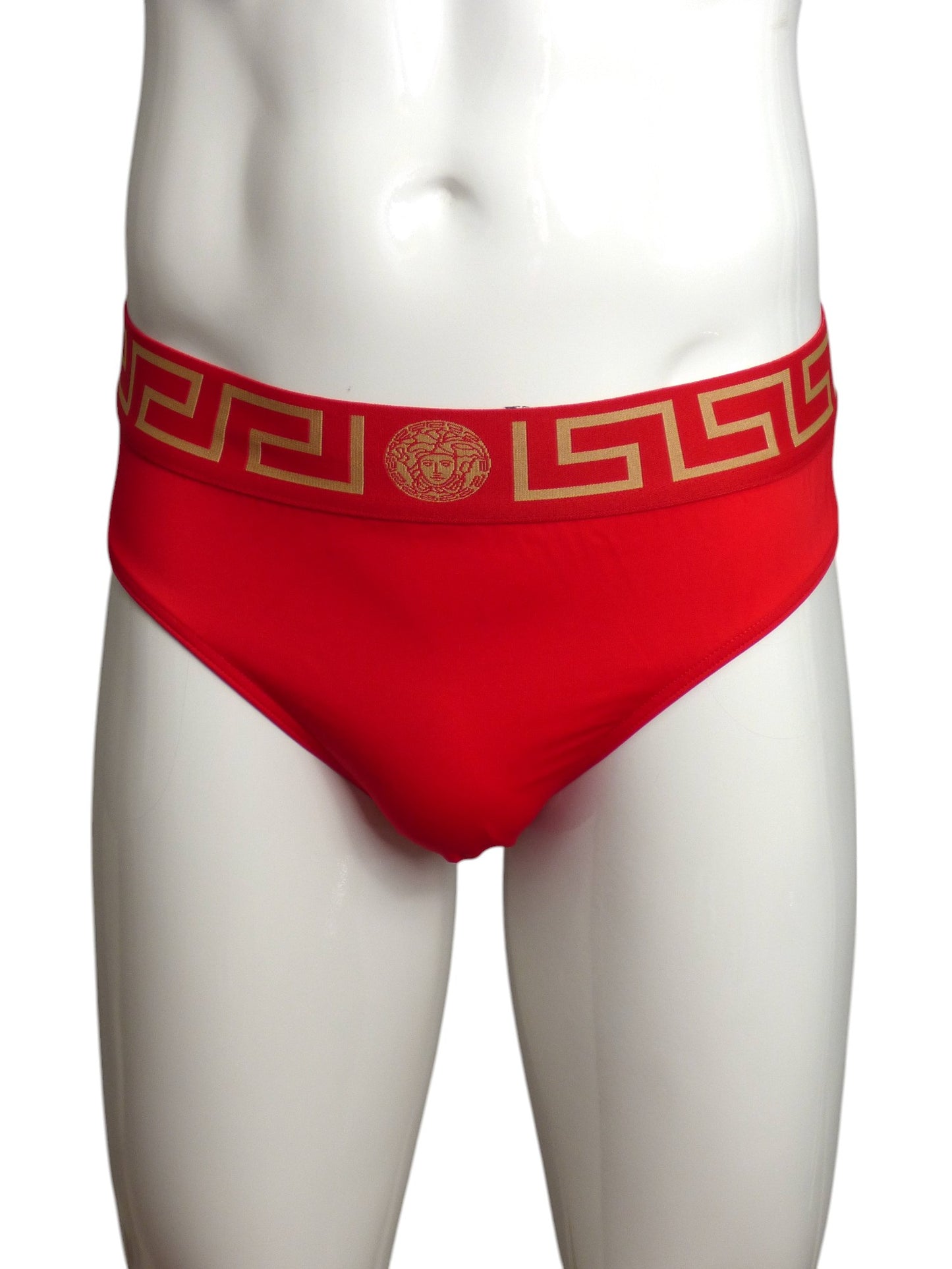 VERSACE- NWT Red Greca Border Swim Brief, Multiple Sizes Available