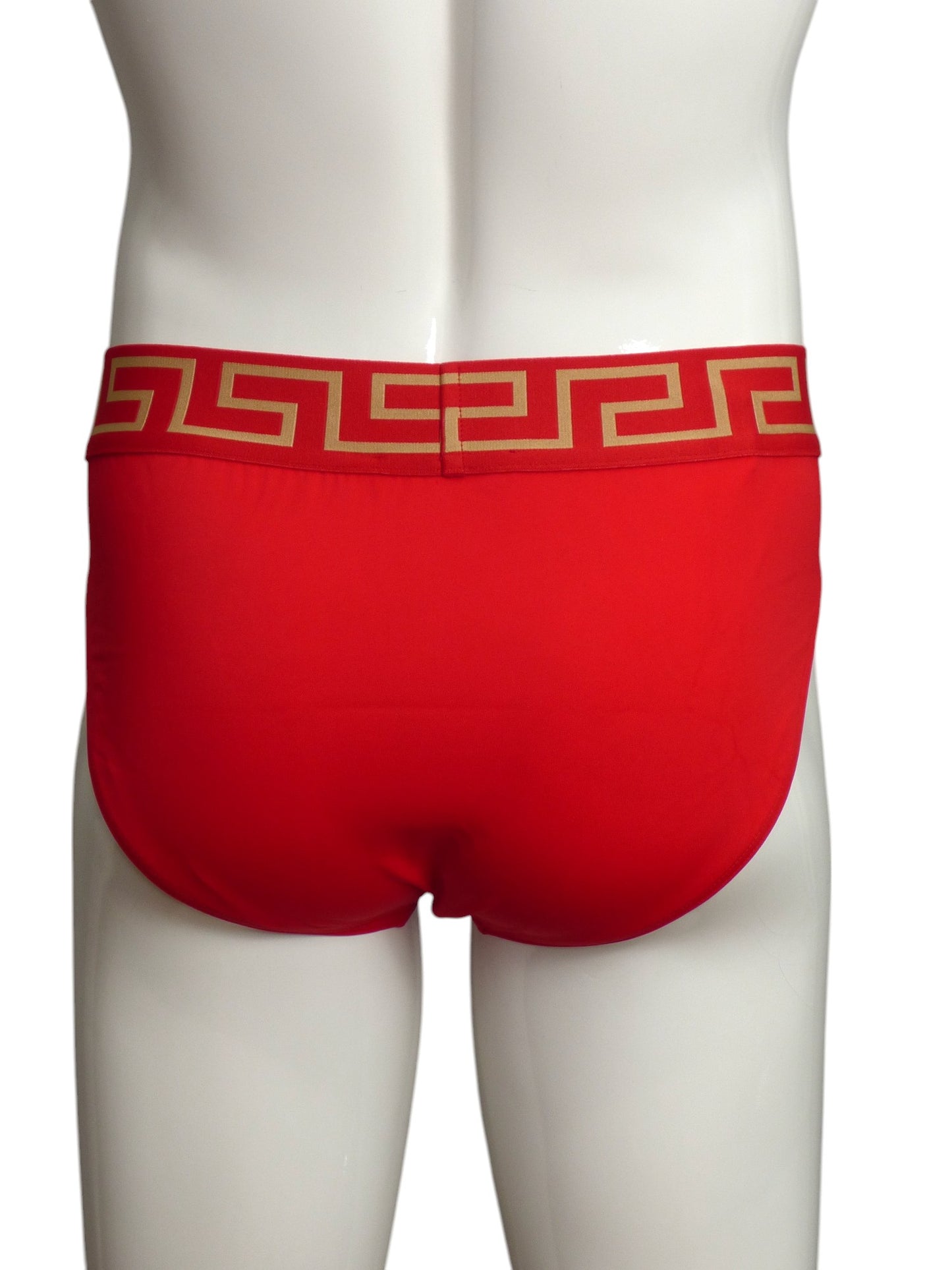 VERSACE- NWT Red Greca Border Swim Brief, Multiple Sizes Available