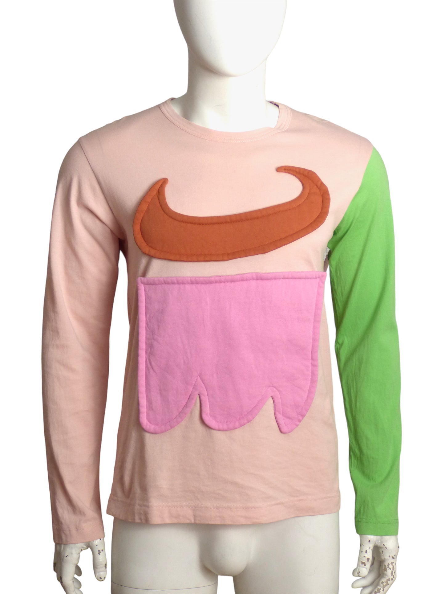 COMME DES GARCONS SHIRT BOYS- 2018 Applique L/S T-Shirt, Size Small