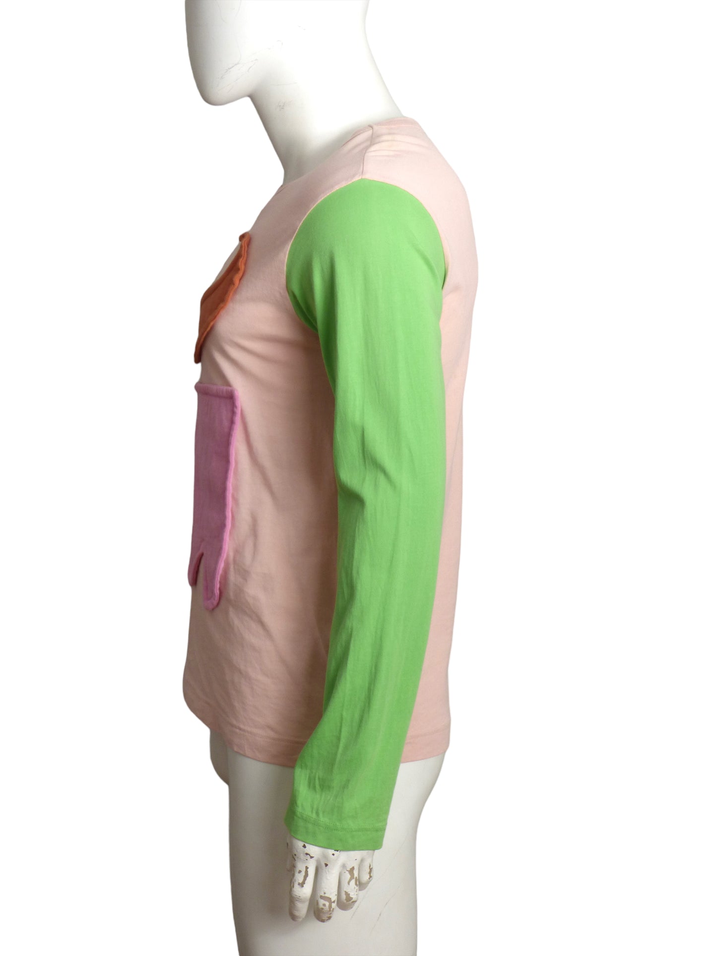 COMME DES GARCONS SHIRT BOYS- 2018 Applique L/S T-Shirt, Size Small