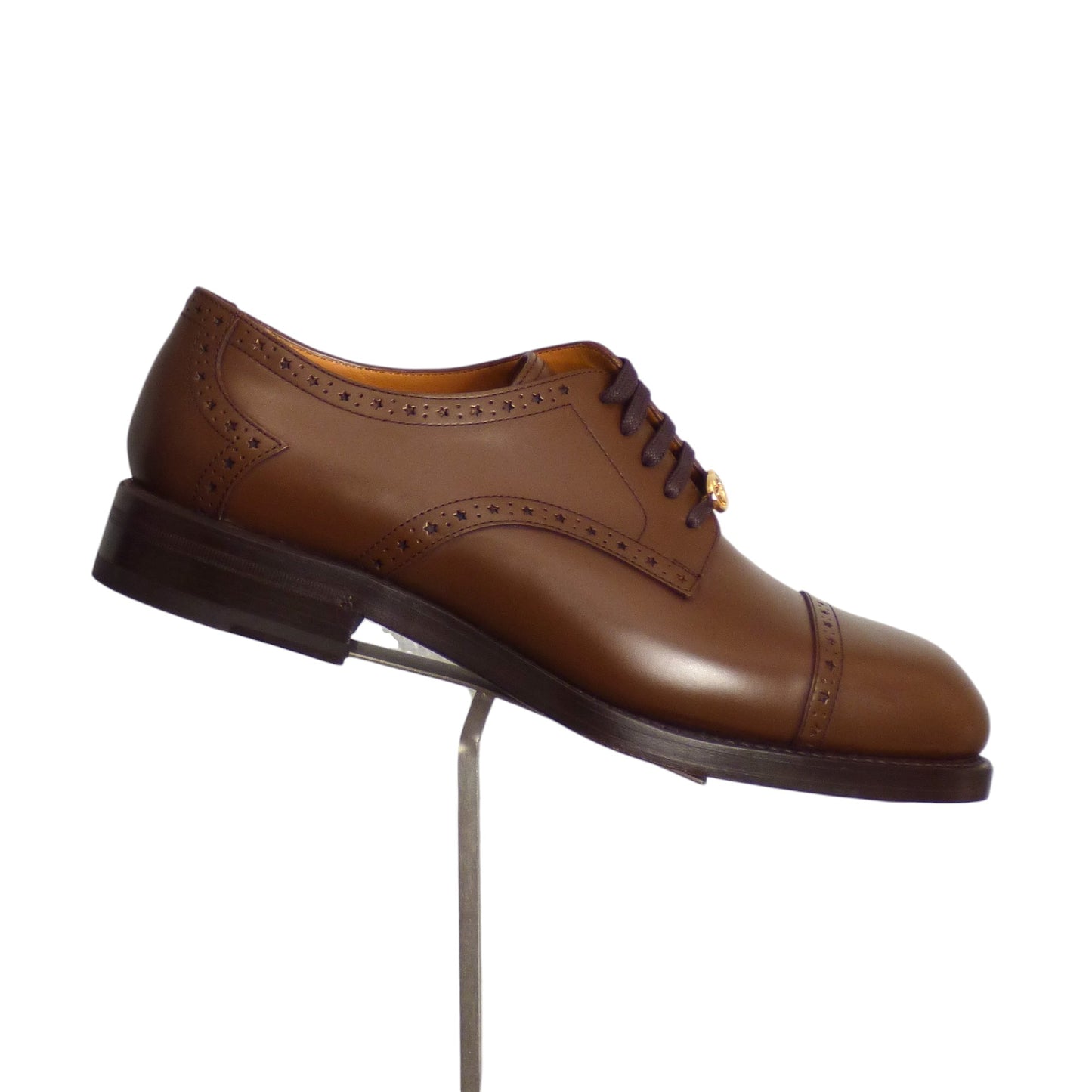 GUCCI- NIB Brown Cap Toe Brogues, Size Gucci 10