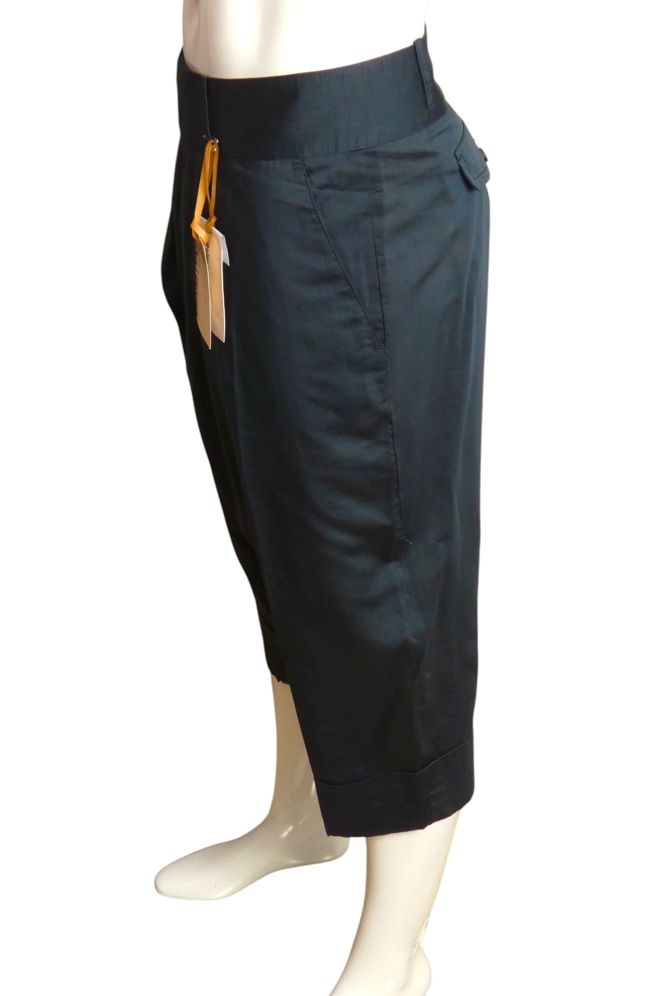 JOHN GALLIANO- NWT Navy Drop Crotch Shorts, Size XL