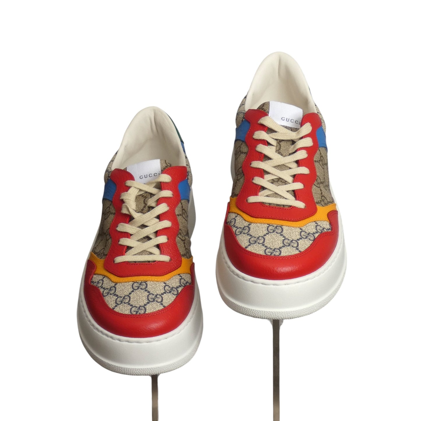 GUCCI - NIB GG Panelled Lace-Up Sneakers, Size 12.5
