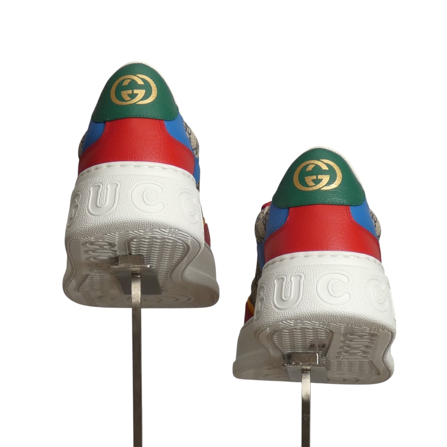 GUCCI - NIB GG Panelled Lace-Up Sneakers, Size 12.5