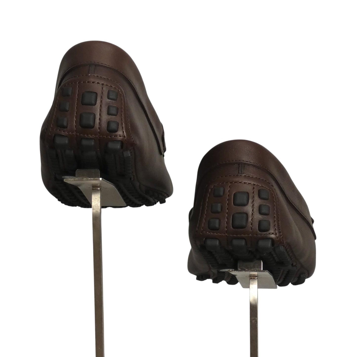 GUCCI- NIB Brown Leather Driver Moccasins, Size US-13