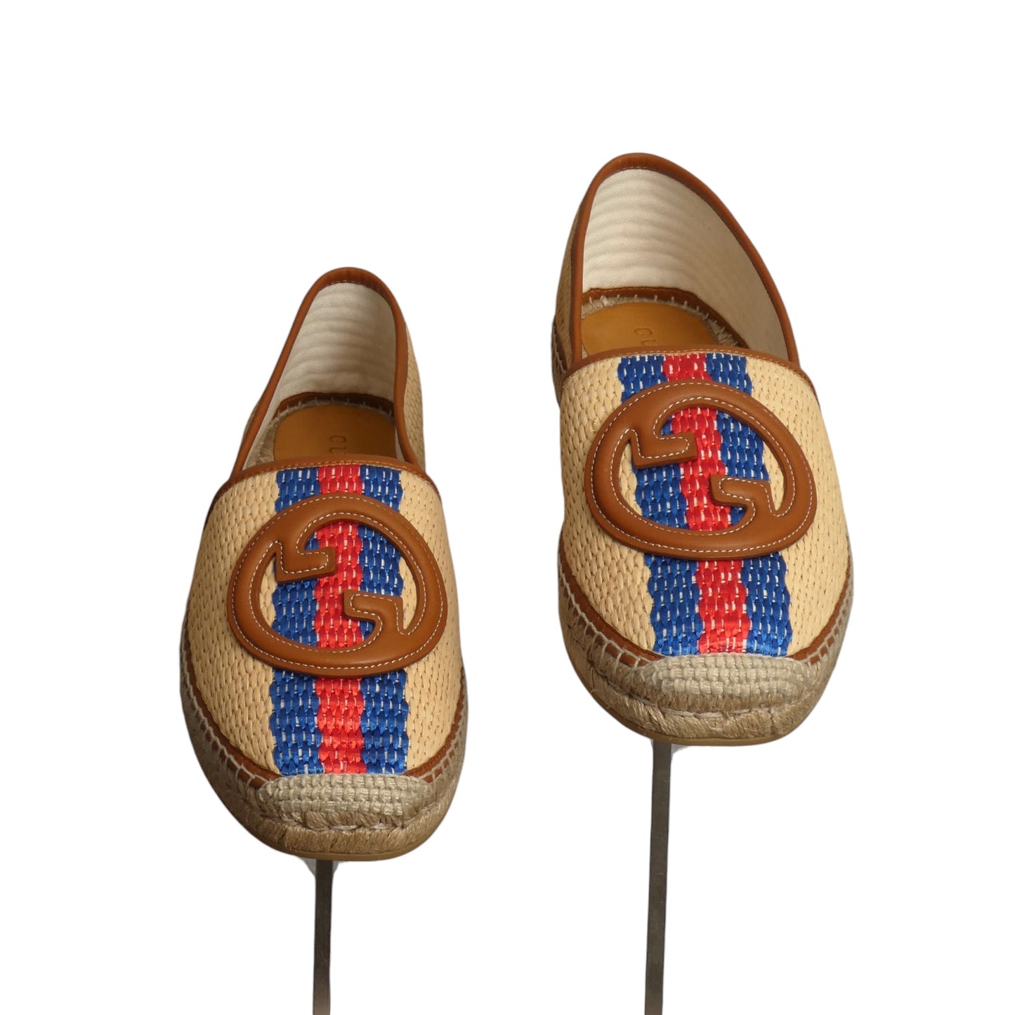 GUCCI- NIB Natural Raffia Libre Espadrilles, Multiple Sizes Available