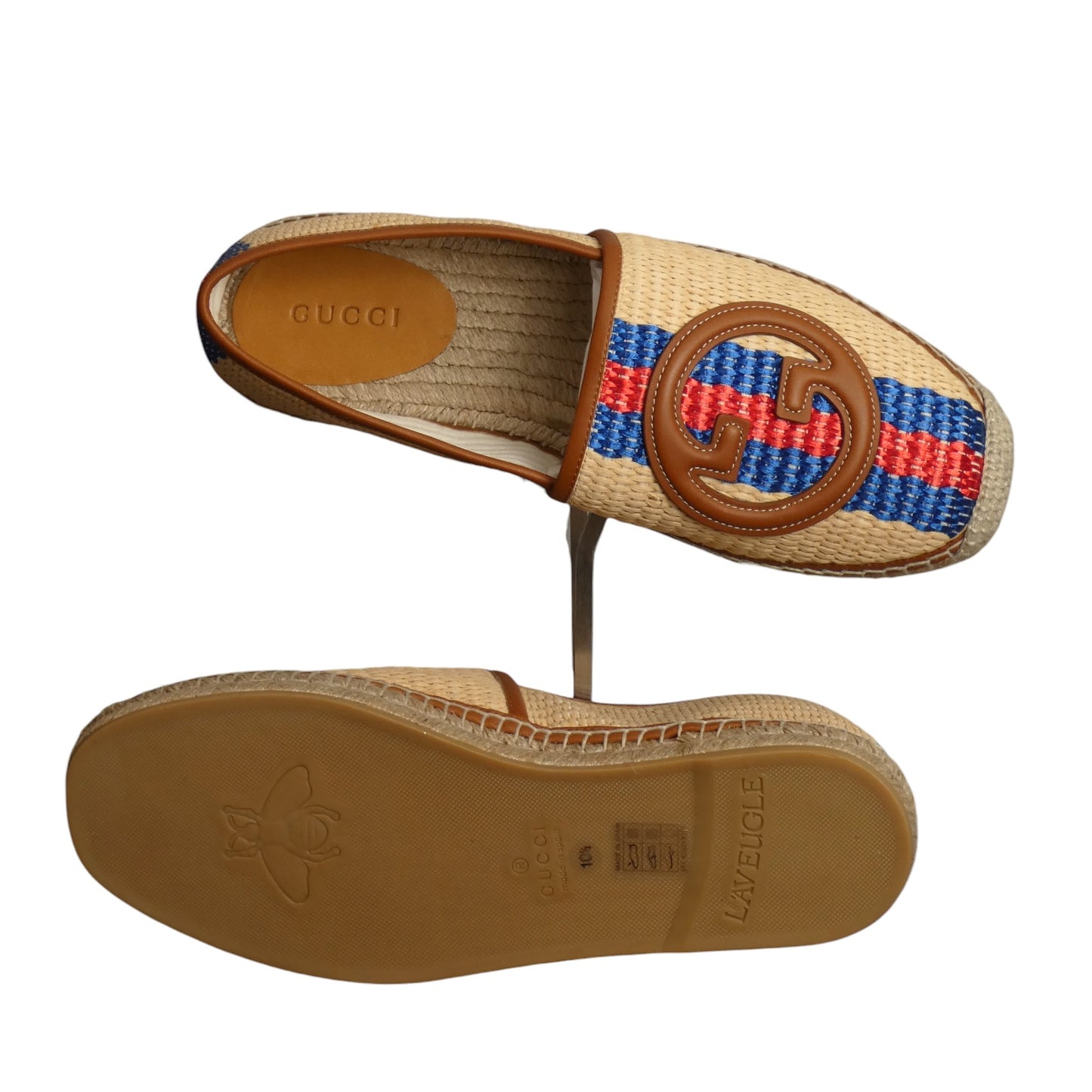 GUCCI- NIB Natural Raffia Libre Espadrilles, Multiple Sizes Available