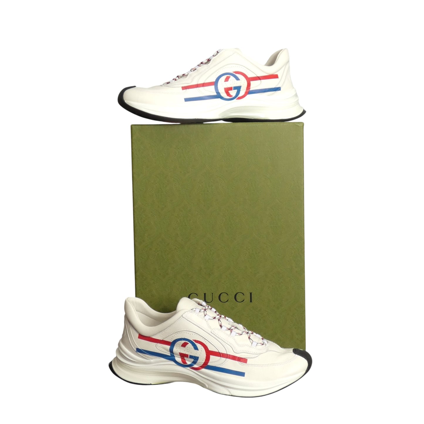 GUCCI RUN- NIB Run Leather Sneakers, Multiple Sizes Available