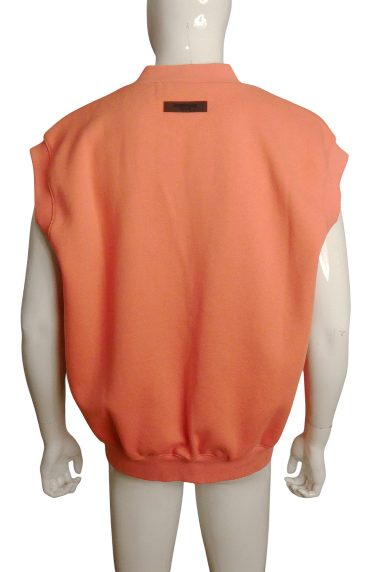 ESSENTIALS FEAR OF GOD- NWT Orange Cotton Knit Vest, Size Large