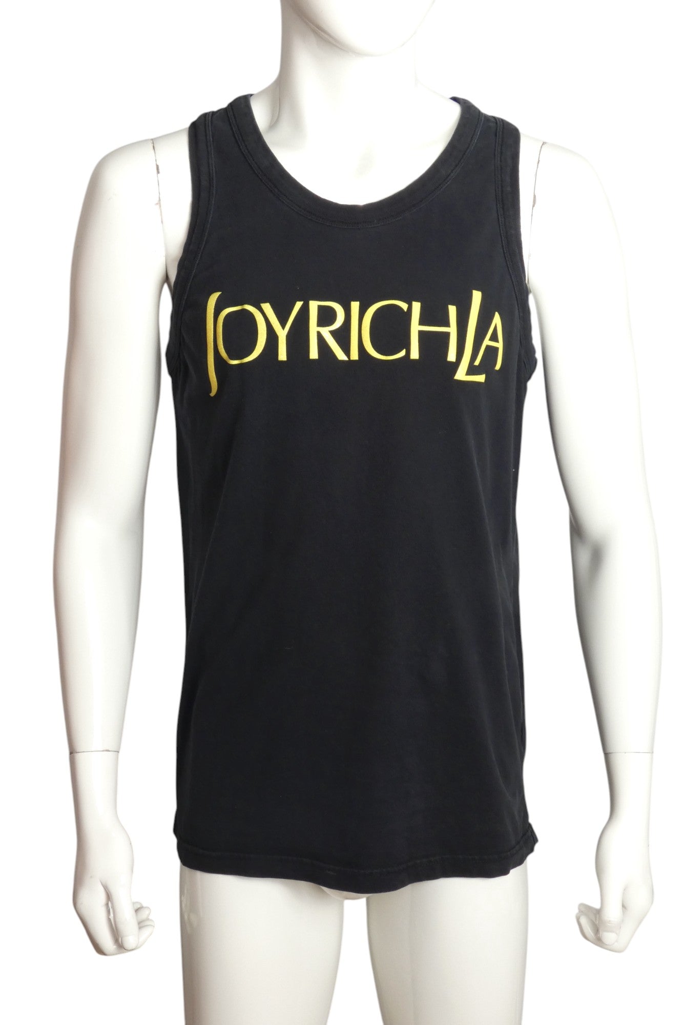 JOYRICH- Black Logo Tank Top, Size Large