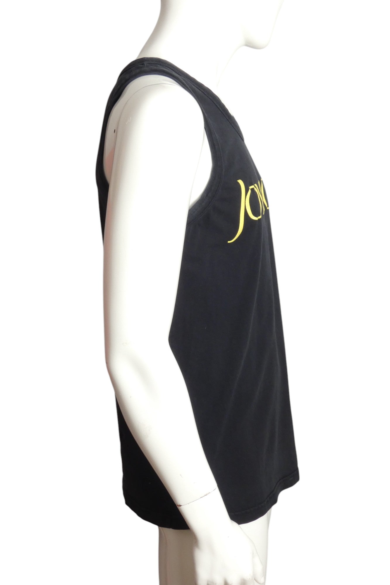 JOYRICH- Black Logo Tank Top, Size Large