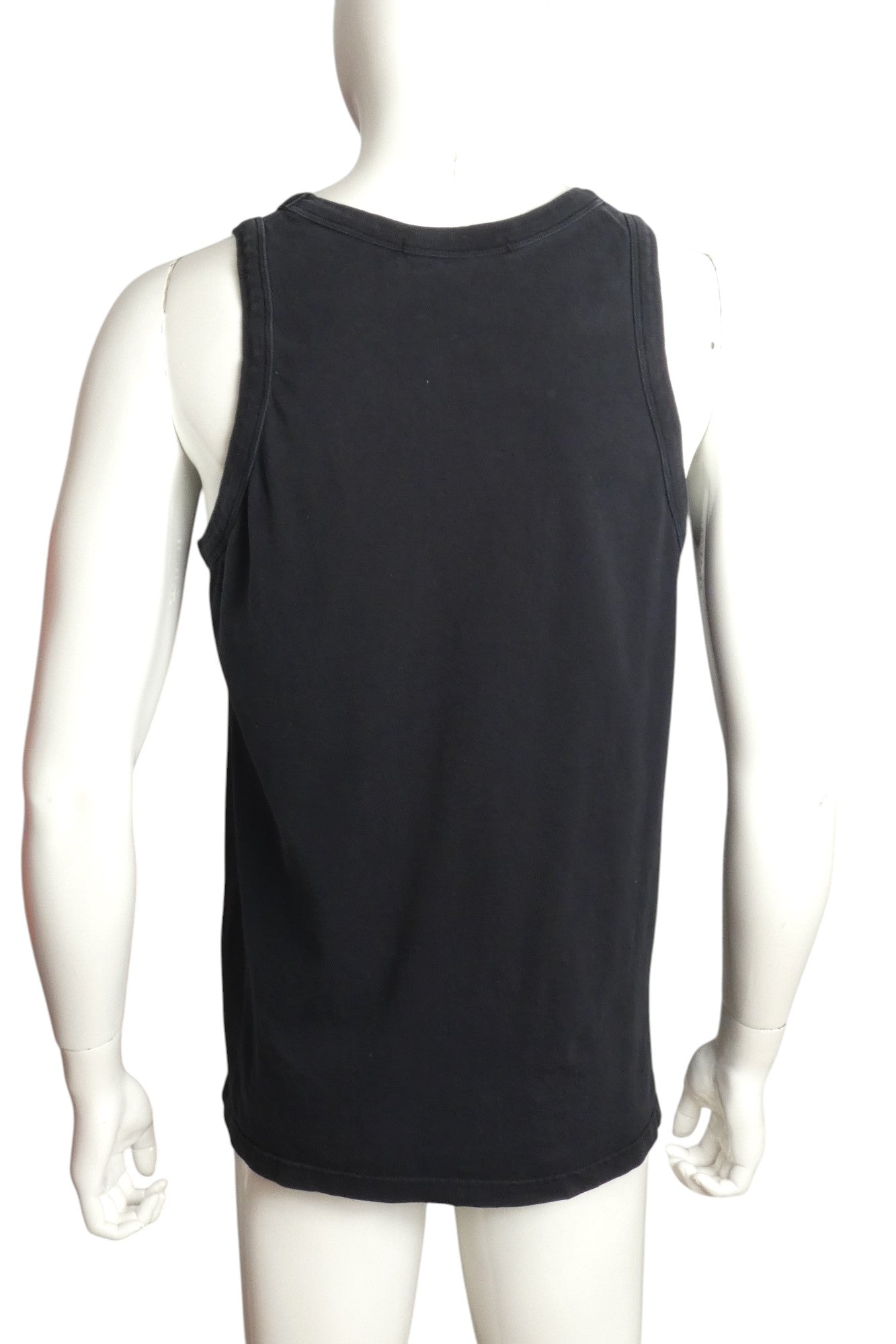 JOYRICH- Black Logo Tank Top, Size Large