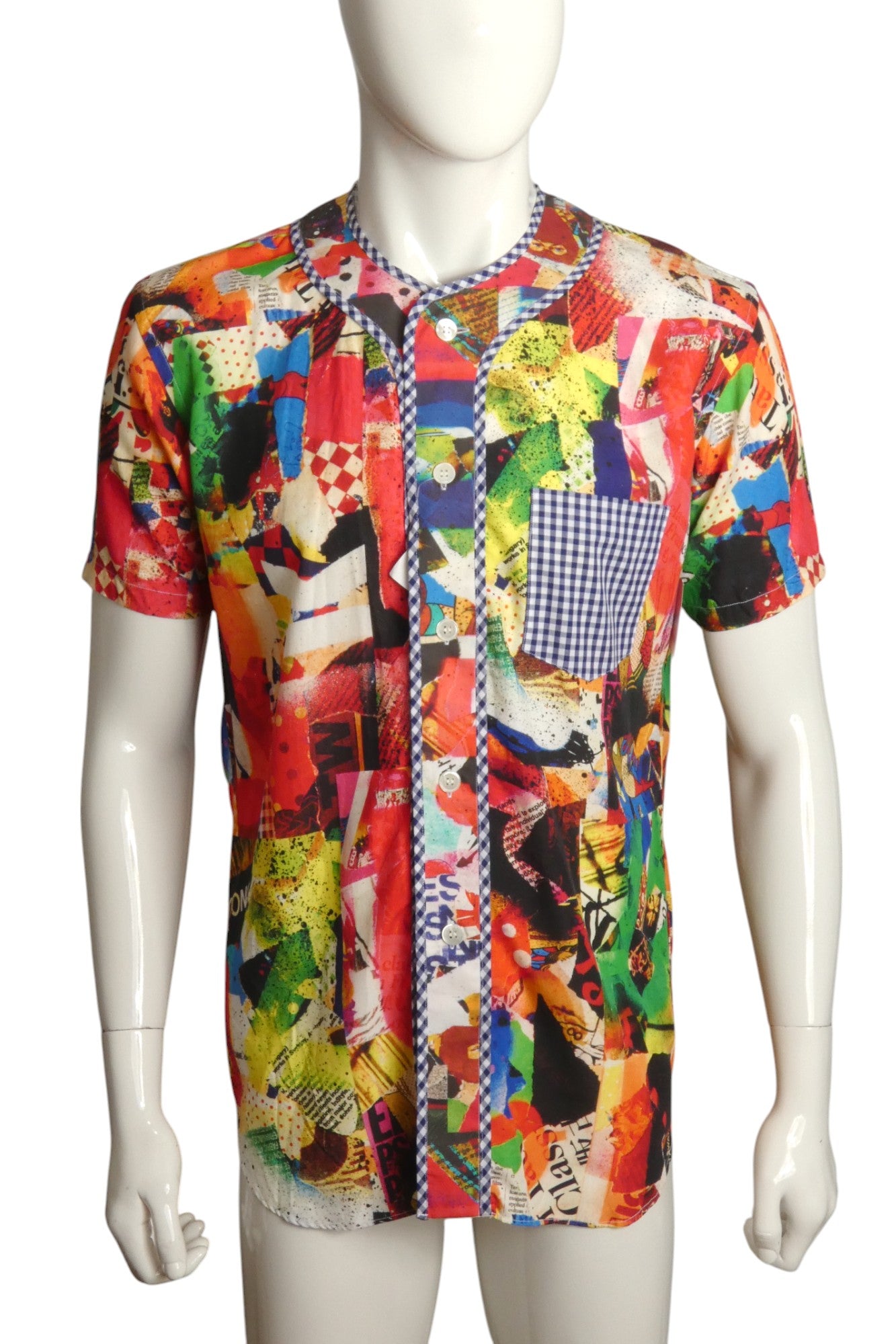 COMME DES GARCONS- NWT 2013 Graphic Print S/S Shirt, Size Medium