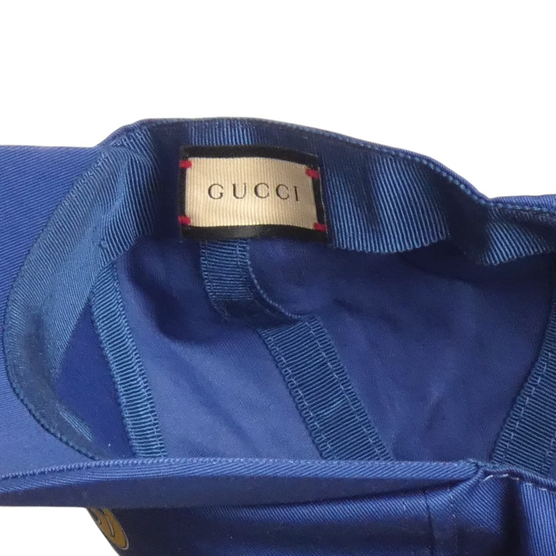 GUCCI- 1921 Blue Twill Cap, Size Medium