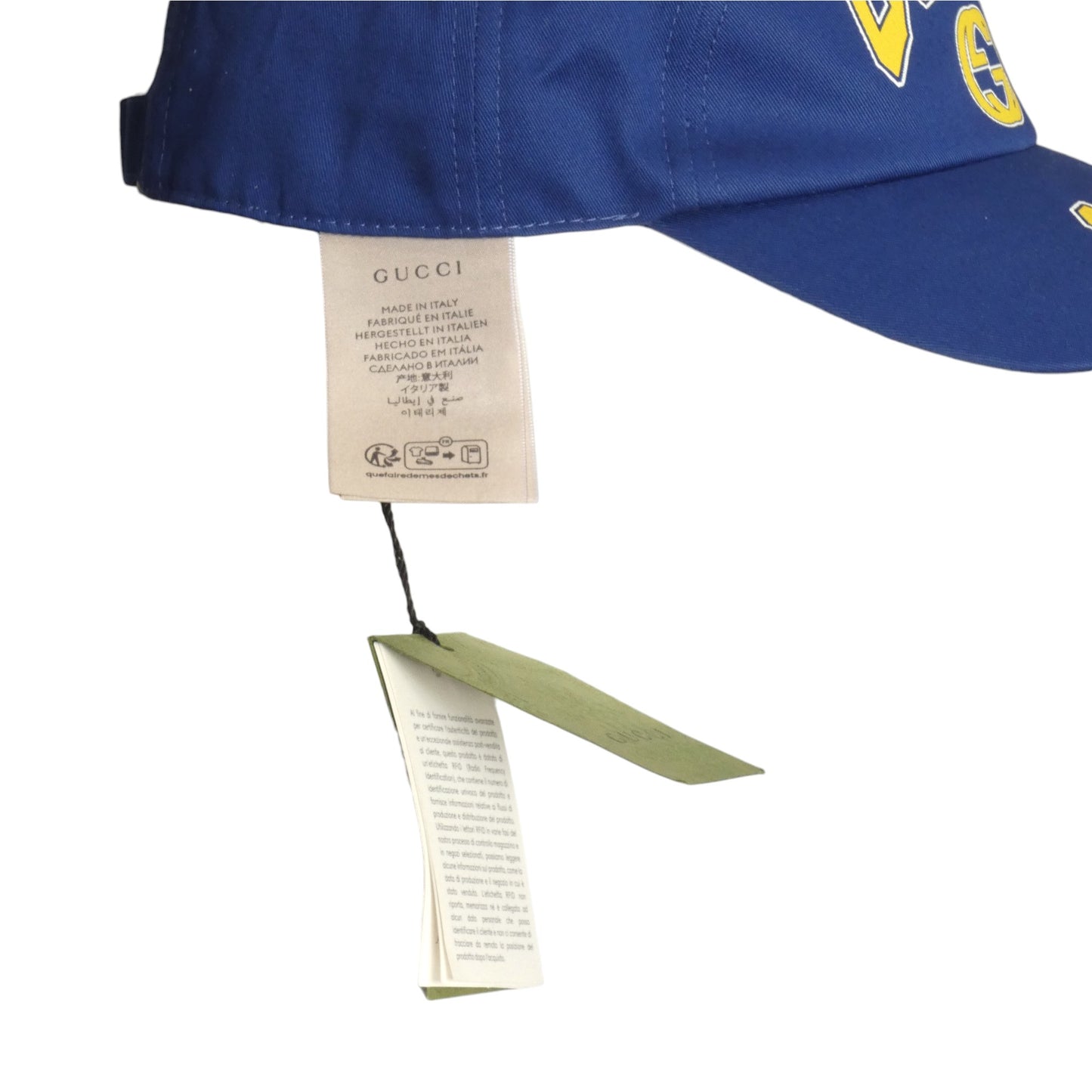 GUCCI- 1921 Blue Twill Cap, Size Medium
