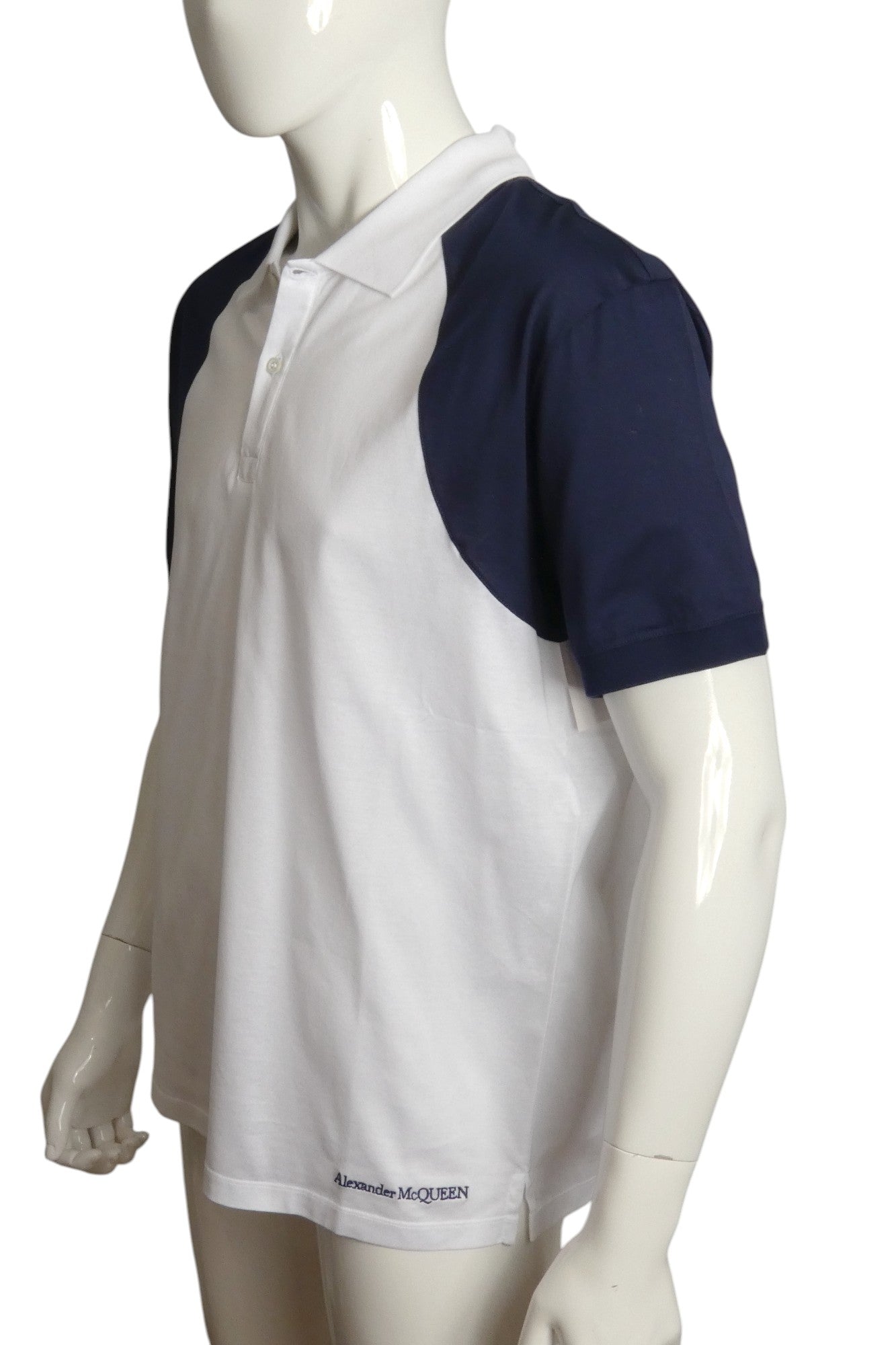 ALEXANDER MCQUEEN- NWT 2024 Color Block Polo Shirt, Size XL