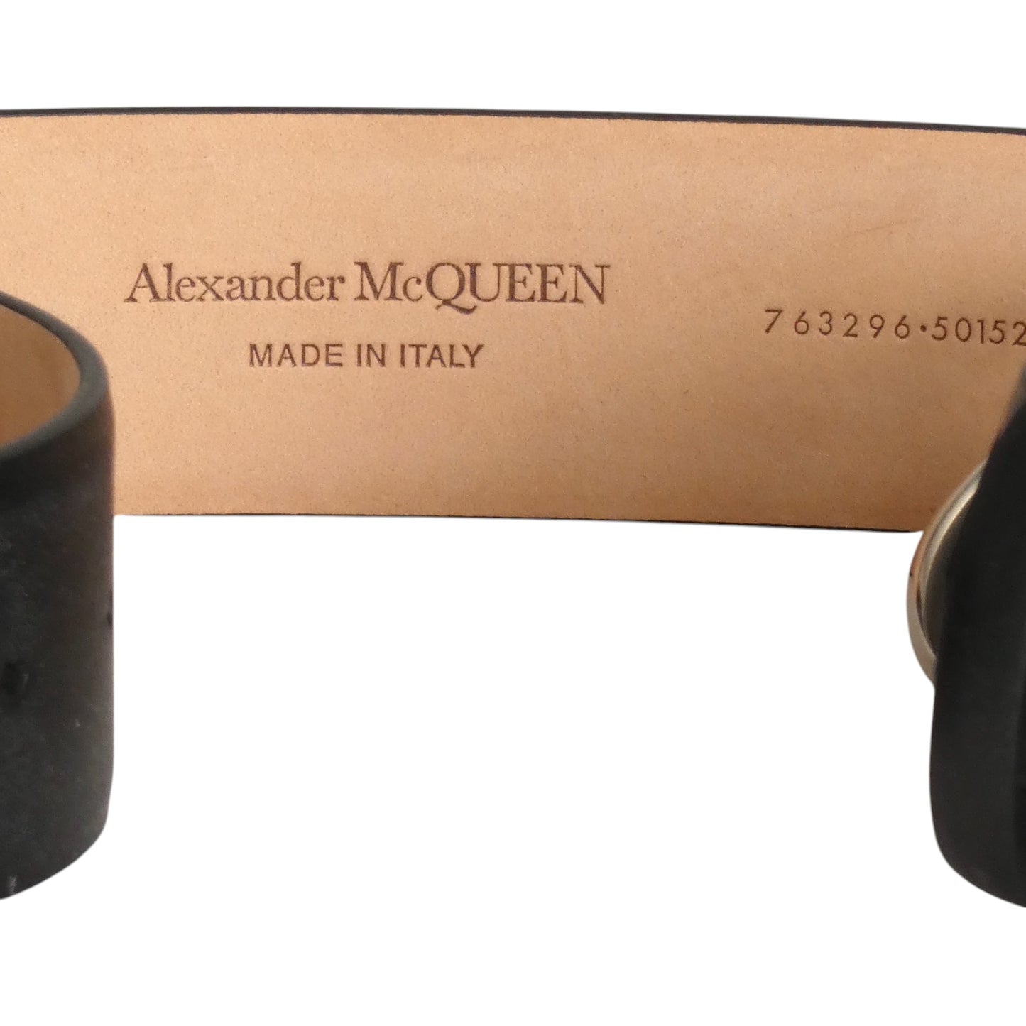 ALEXANDER MCQUEEN- NWT Black Leather Belt, Waist 36