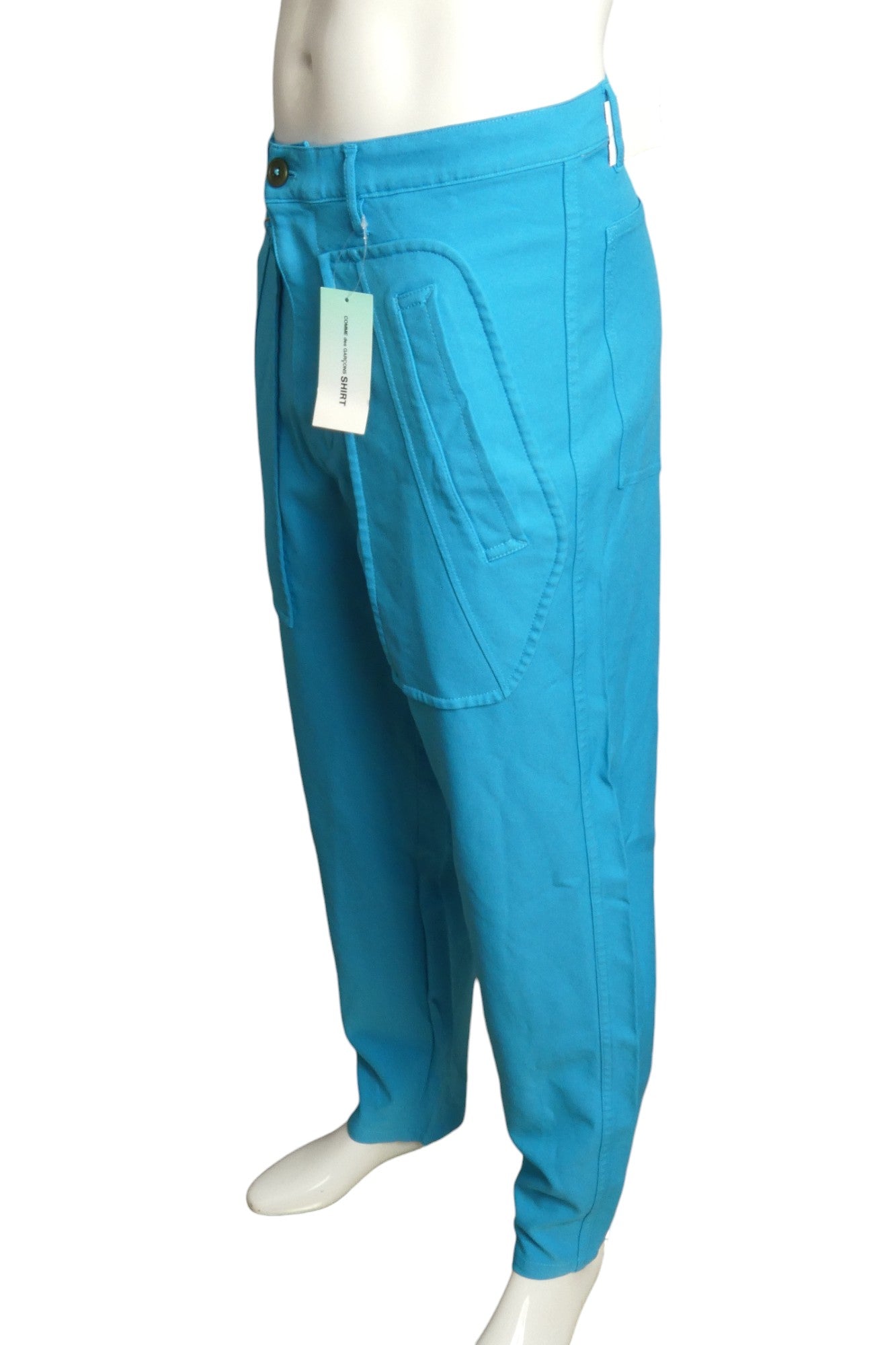 COMME DES GARCONS- NWT Turquoise Knit Pants, Medium