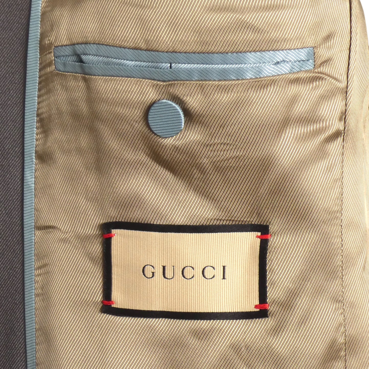 GUCCI- NWT 2023 Grey Fluid Drill Blazer, Size Medium