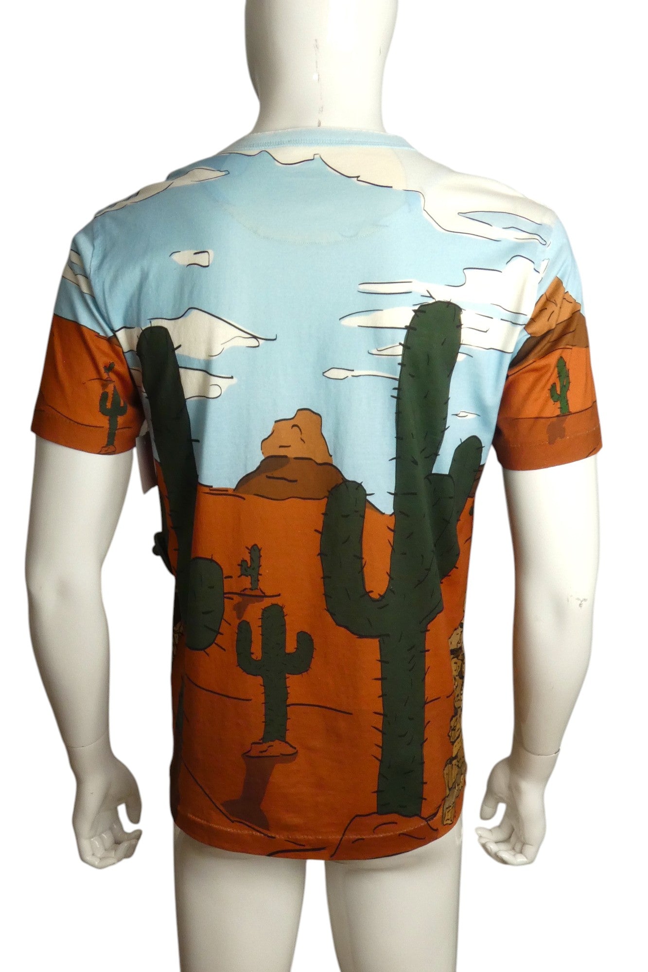 DOLCE & GABBANA- Graphic Print T-Shirt, Size Large