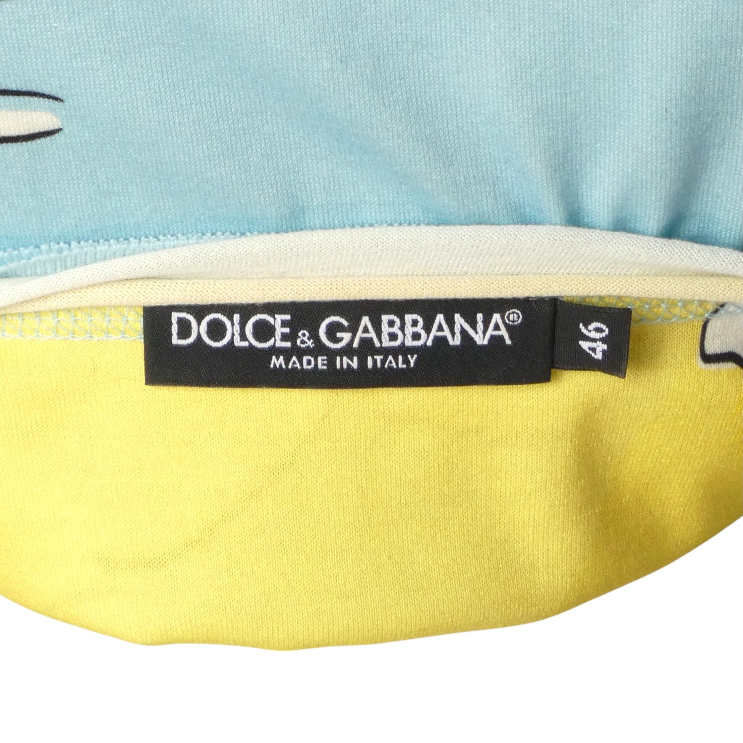 DOLCE & GABBANA- Graphic Print T-Shirt, Size Large