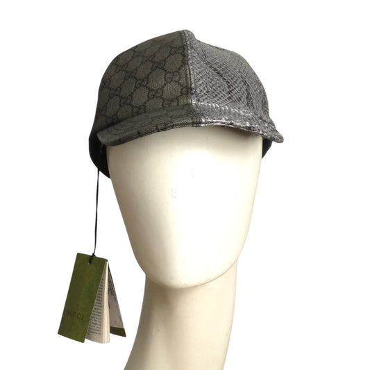 GUCCI- NWT 2023 Snakeskin Supreme Cap, Size Medium