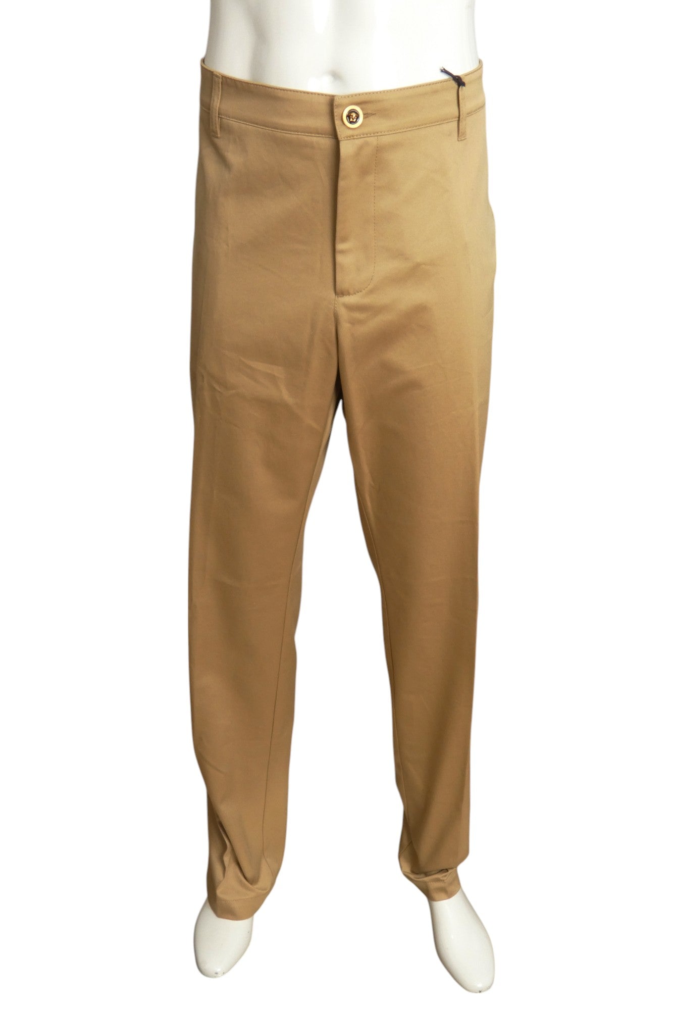 VERSACE- NWT Khaki Cotton Twill Trousers, Waist 40"