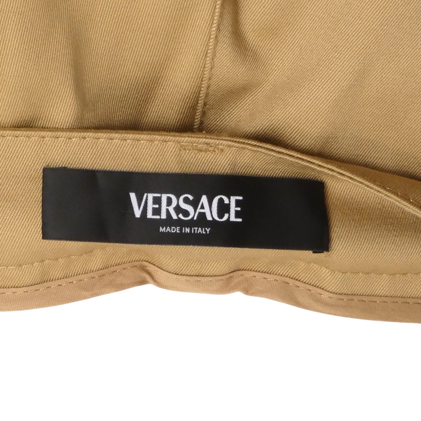 VERSACE- NWT Khaki Cotton Twill Trousers, Waist 40"