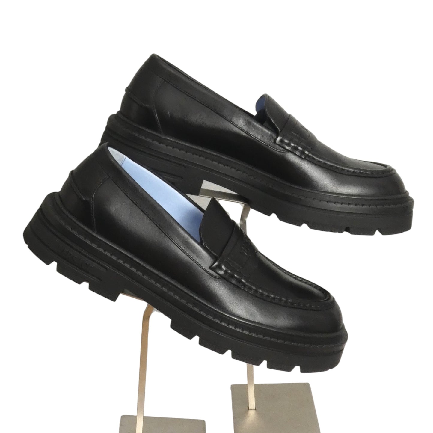VERSACE- NIB Black Adriano Loafer, Multiple Sizes Available