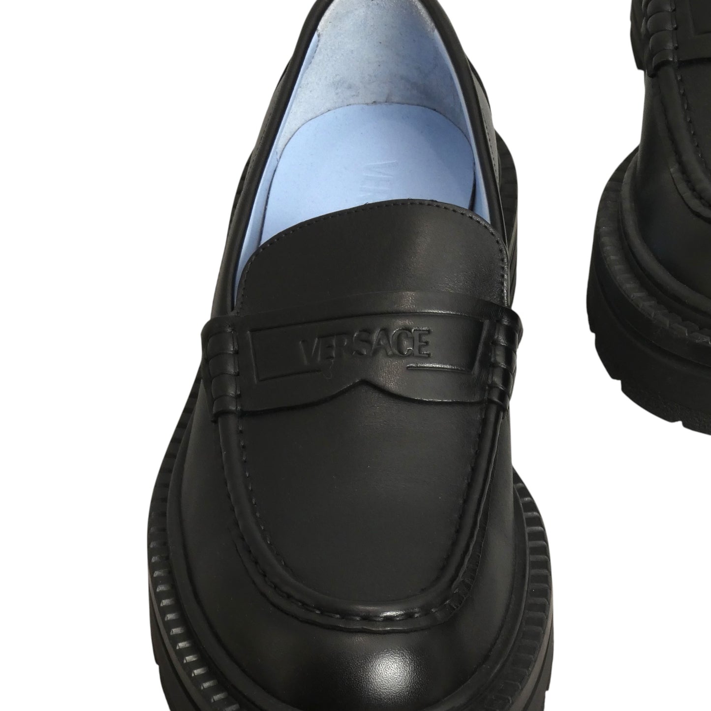 VERSACE- NIB Black Adriano Loafer, Multiple Sizes Available