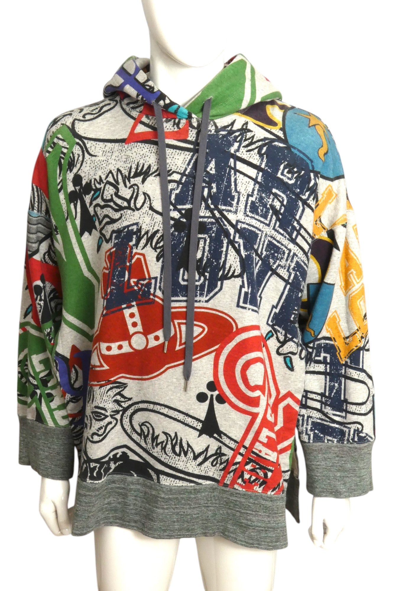 VIVIENNE WESTWOOD- NWT Graphic Print Cotton Hoodie, Size XL