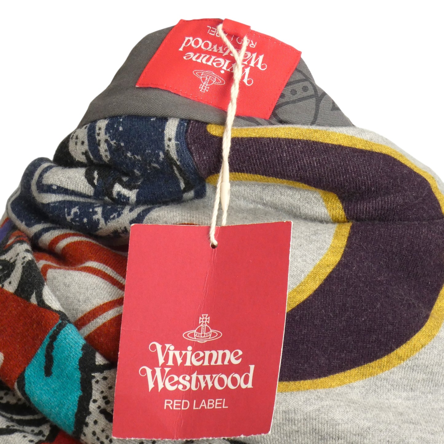 VIVIENNE WESTWOOD- NWT Graphic Print Cotton Hoodie, Size XL