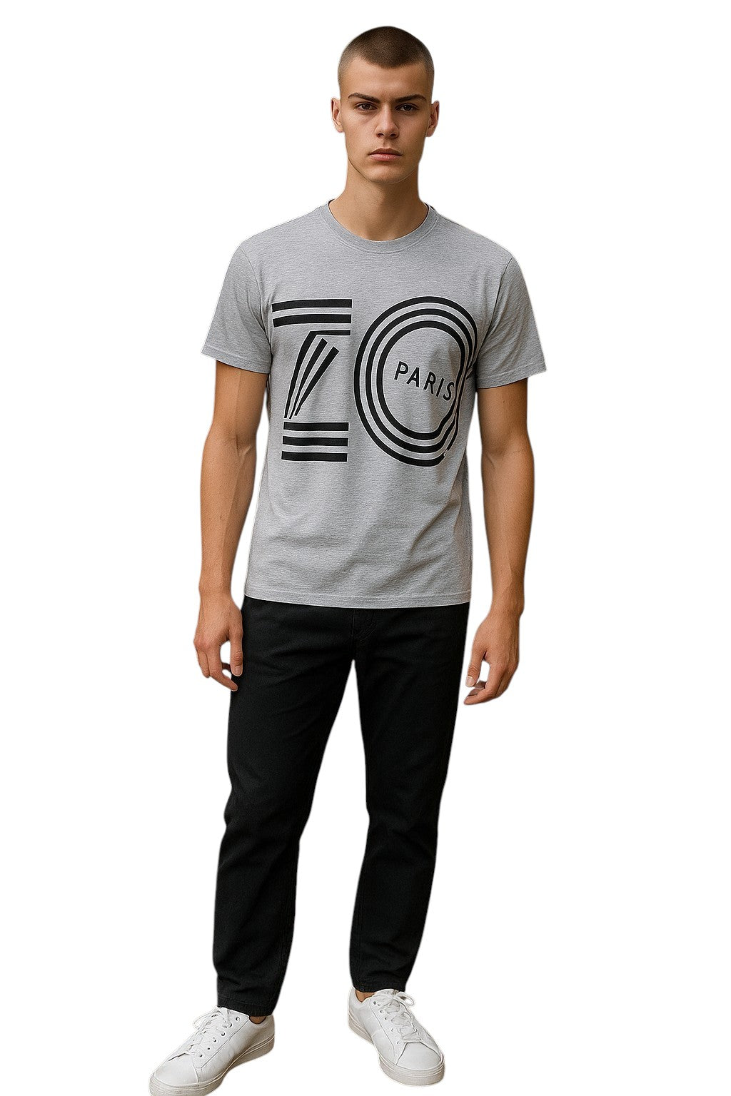 KENZO- Gray Graphic Logo Print T-Shirt, Size Medium
