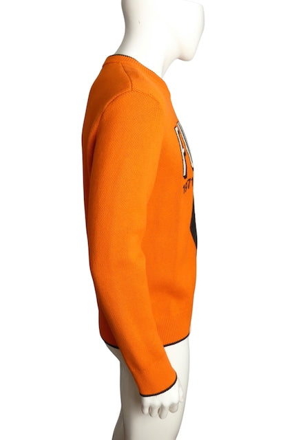 GUCCI- NWT 2023 Orange Wool Fuori Sweater, Size Large