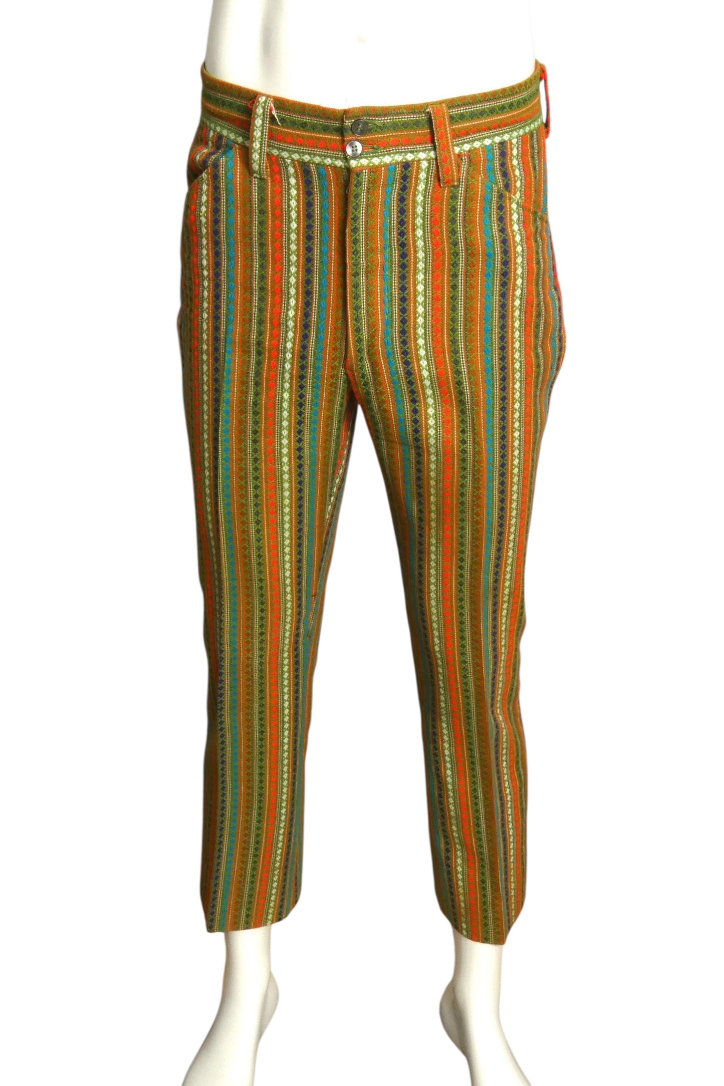 1960s Mod Pant & Vest Ensemble, Size Medium