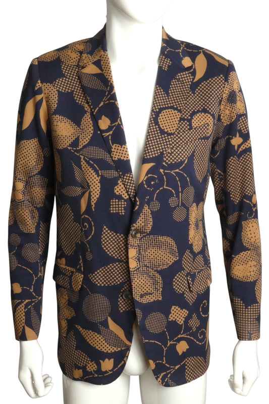 MR TURK- Flower Print Cotton Blazer, Size XL