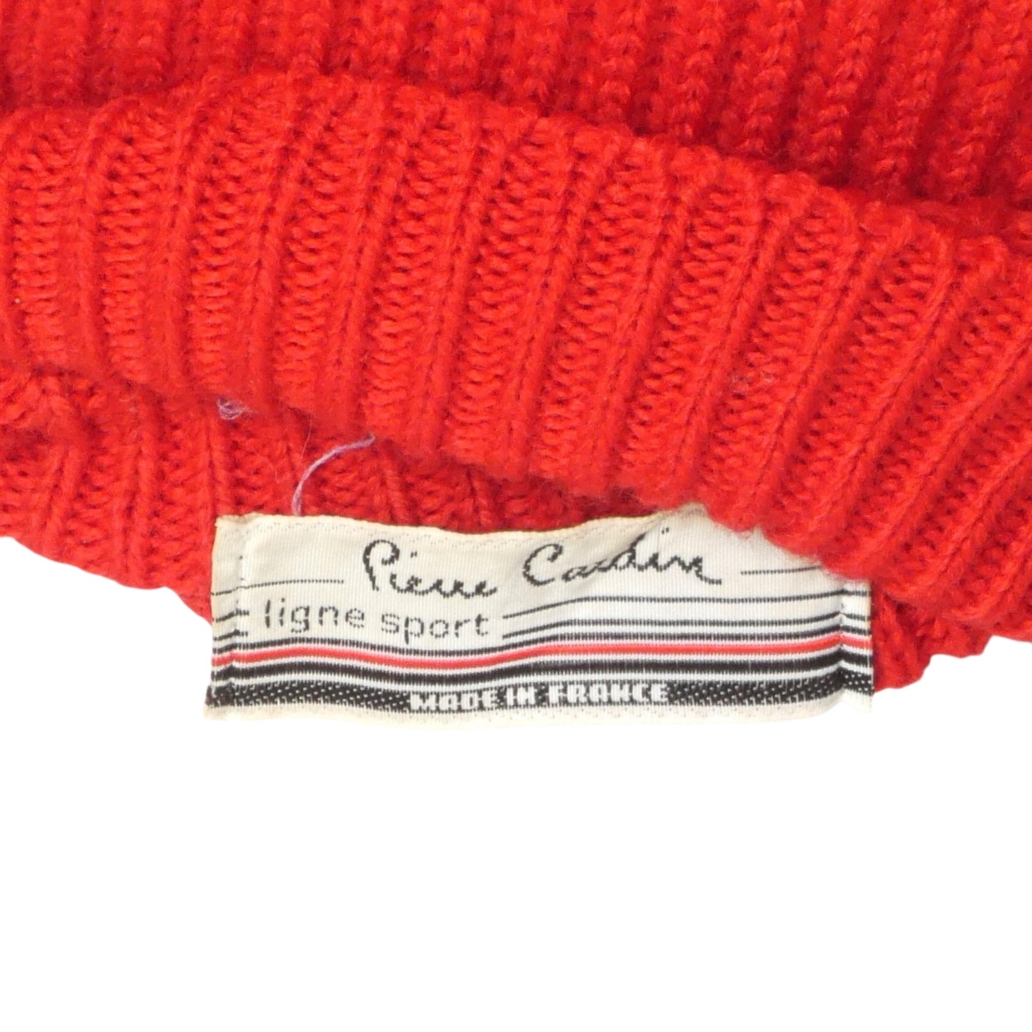 PIERRE CARDIN - 1980s Red Turtleneck Sweater, Size Large